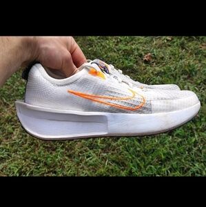 Nike White and Blue Athletic Sneakers